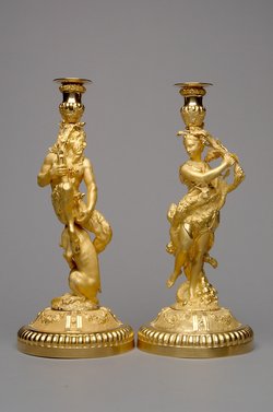 Kandelaber mit Satyr