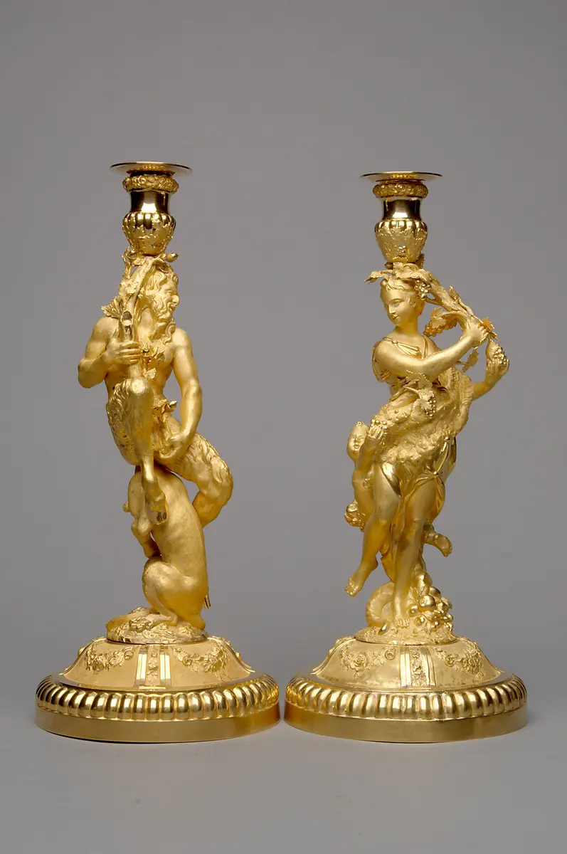 Kandelaber mit Satyr