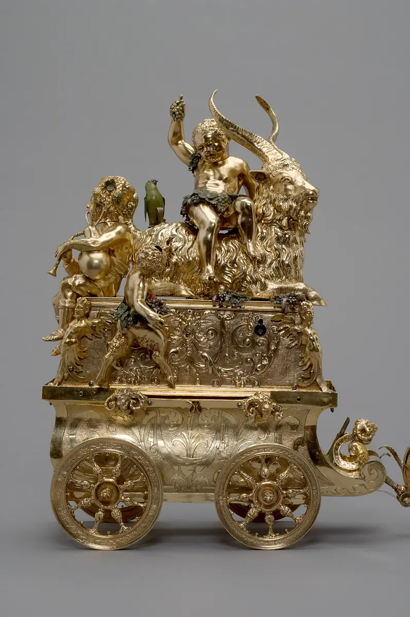 Automat mit Triumph des Bacchus