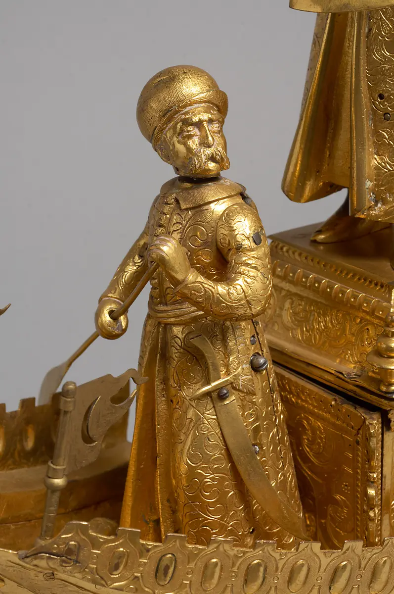 Figurenuhr mit türkischer Barke, Automat, Türkenautomat