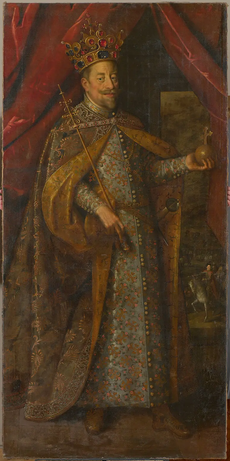 Kaiser Matthias (1557-1619) als König von Böhmen, in ganzer Figur