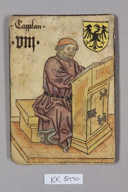 Spielkarte, Heiliges Römisches Reich, Kaplan (Acht), aus dem sog. Hofämterspiel