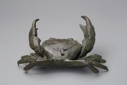 Statuette, Kleinbronze, Bronze, Taschenkrebs