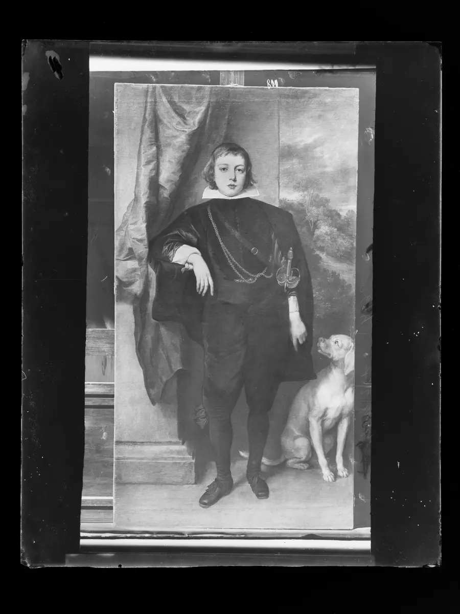 Filippo Francesco d'Este, Marchese di Lanzo (1621-1653) mit Hund