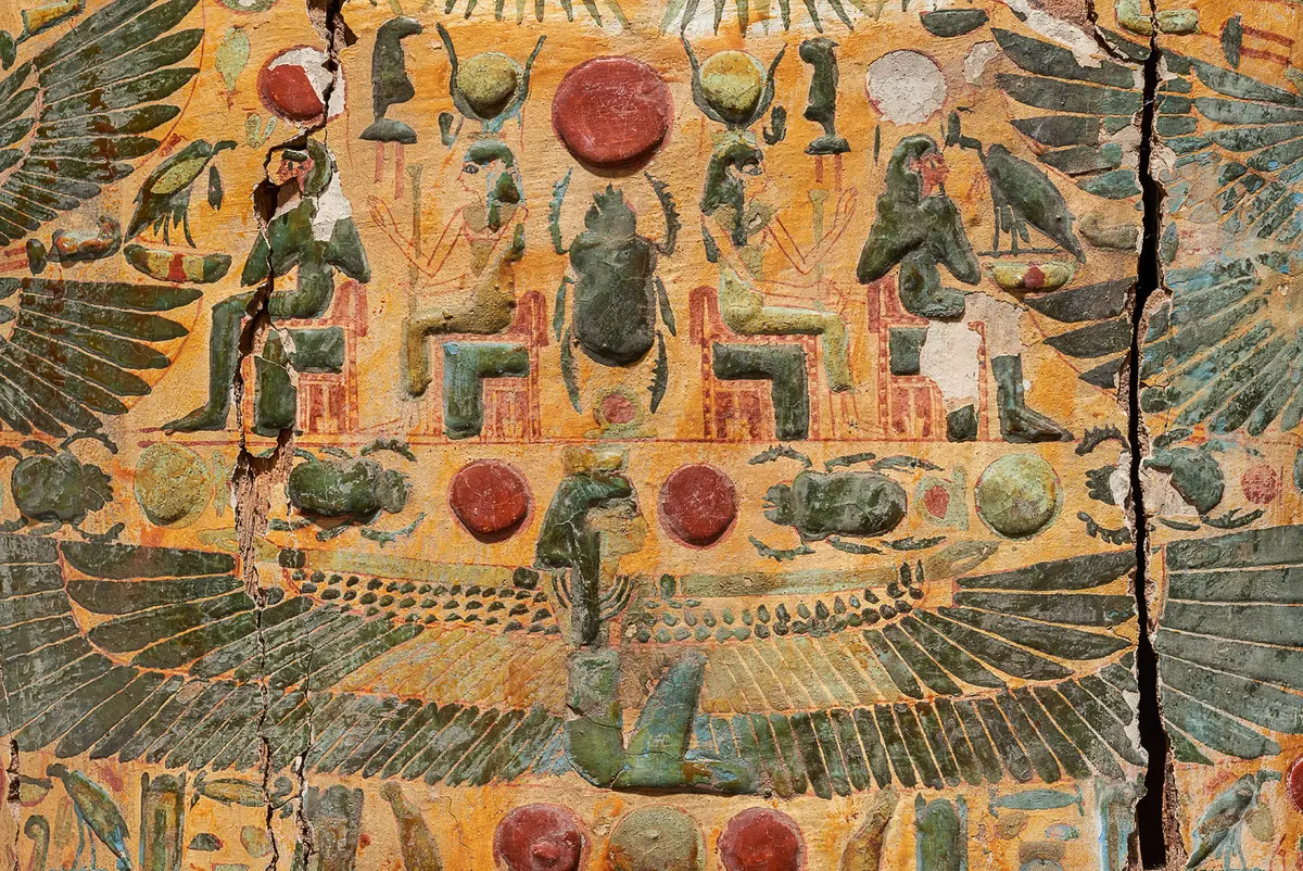 Deckel des mumienförmigen Außensarges der But-har-chensu