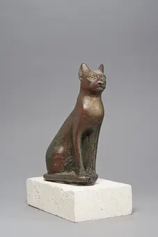 Sitzende Katze