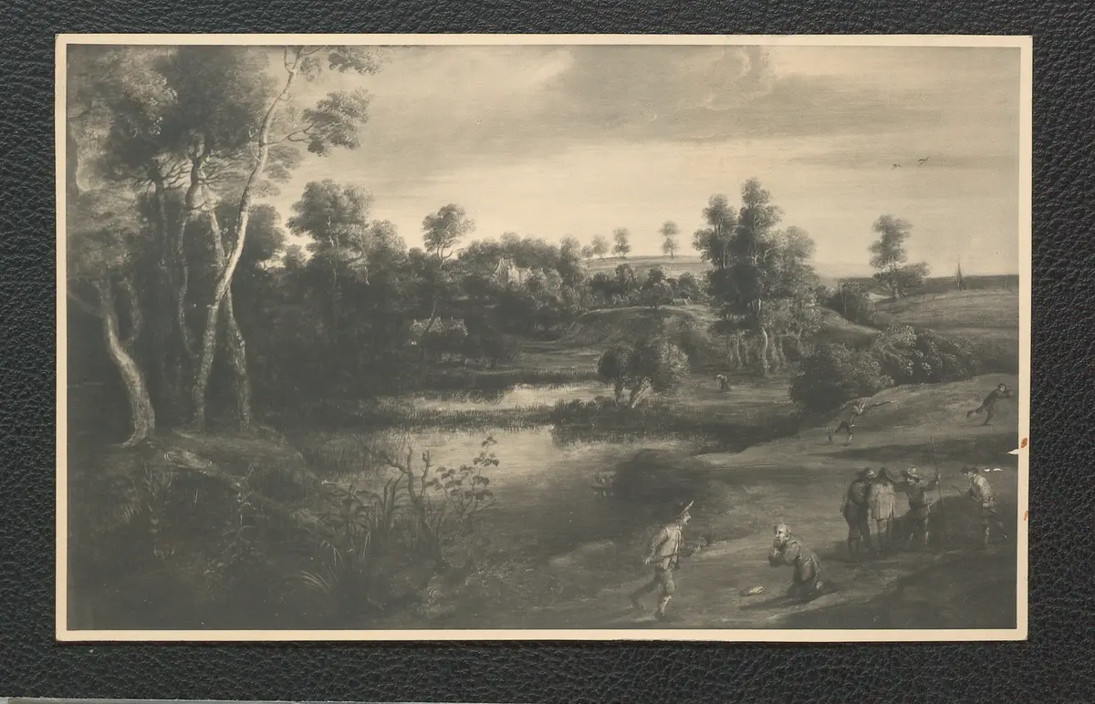 Van Uden und Teniers, Moorlandschaft. 39 x 57,5 cm