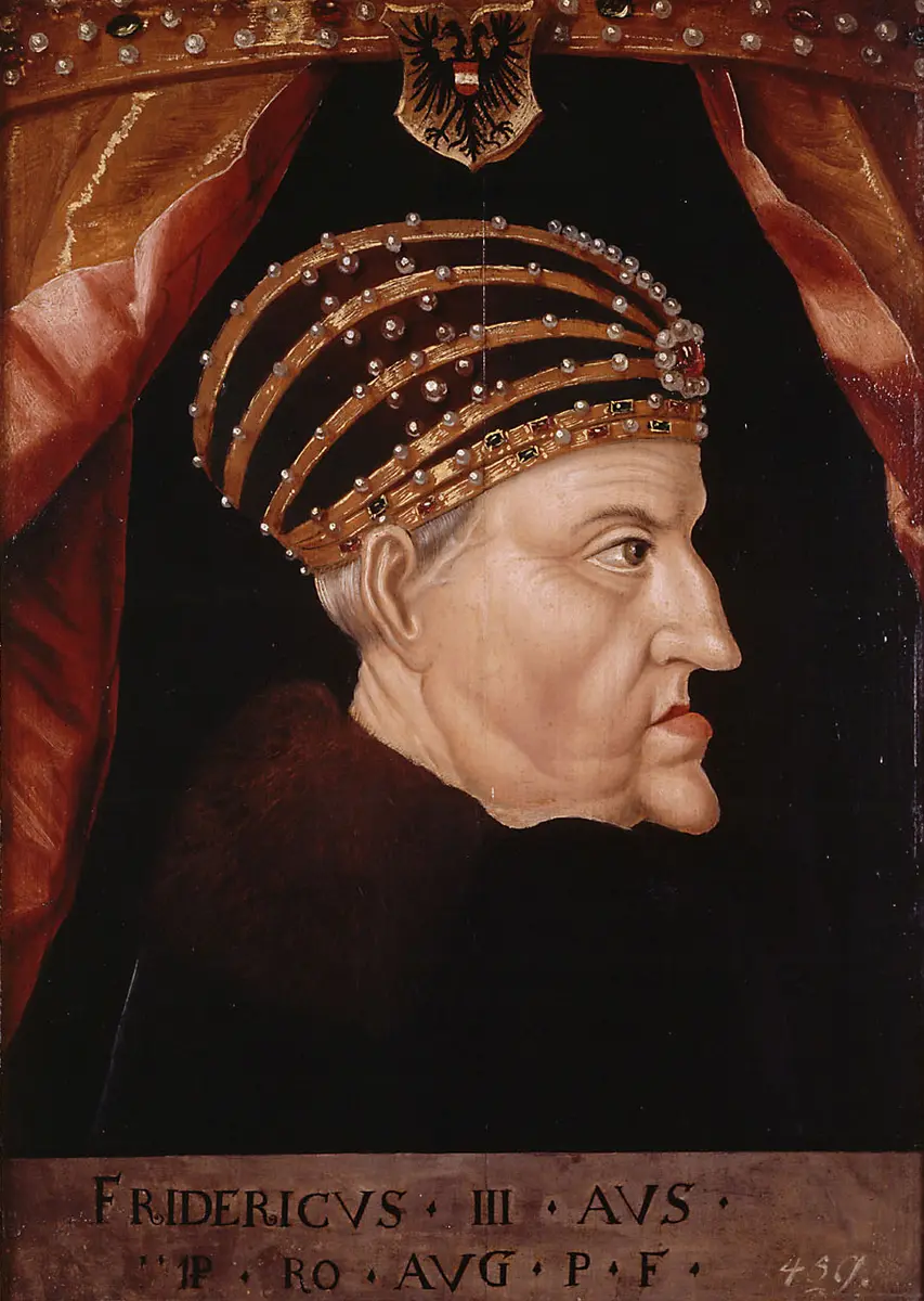 Kaiser Friedrich III. (1415-1493) mit der Spangenkrone, Brustbild, Kopie aus dem 16. Jh.
