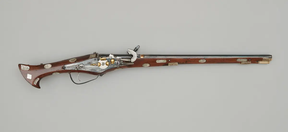 Doppelläufige Radschloßpistole (Faustrohr)