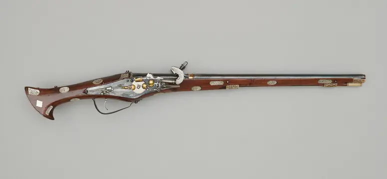 Doppelläufige Radschloßpistole (Faustrohr)