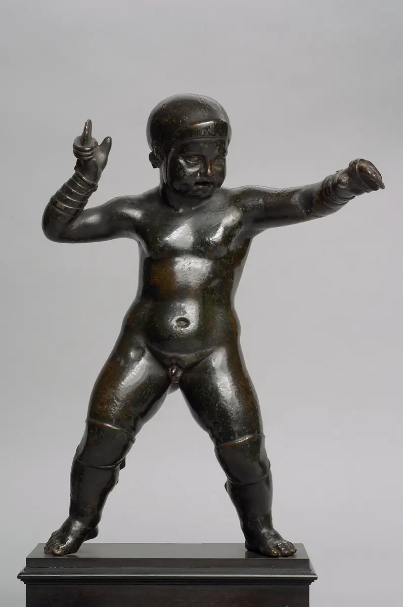 Putto als Faustkämpfer
