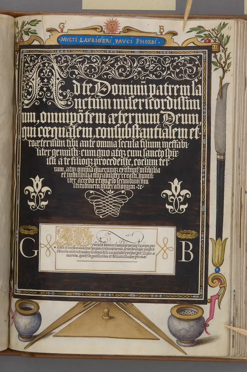 Schriftmusterbuch; 127 Blatt Pergament