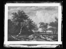 Landschaft mit Furt
