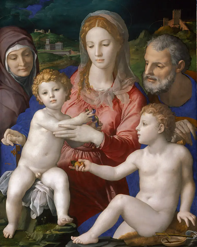 Hl. Familie mit hl. Anna und Johannesknaben