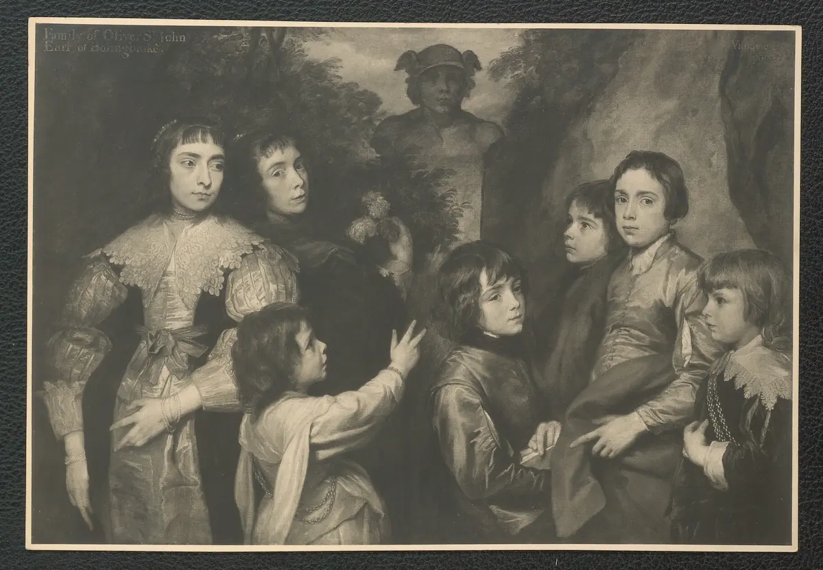 Van Dyck: Familie Bolingbroke. Öl-Leinwand, 160 x 110 cm