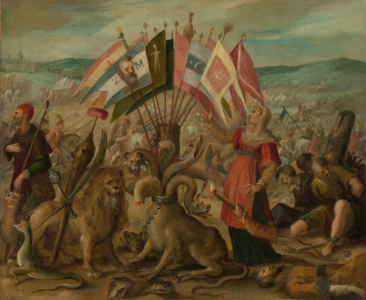 Allegorie auf die Schlacht bei Kronstadt (Brasov)