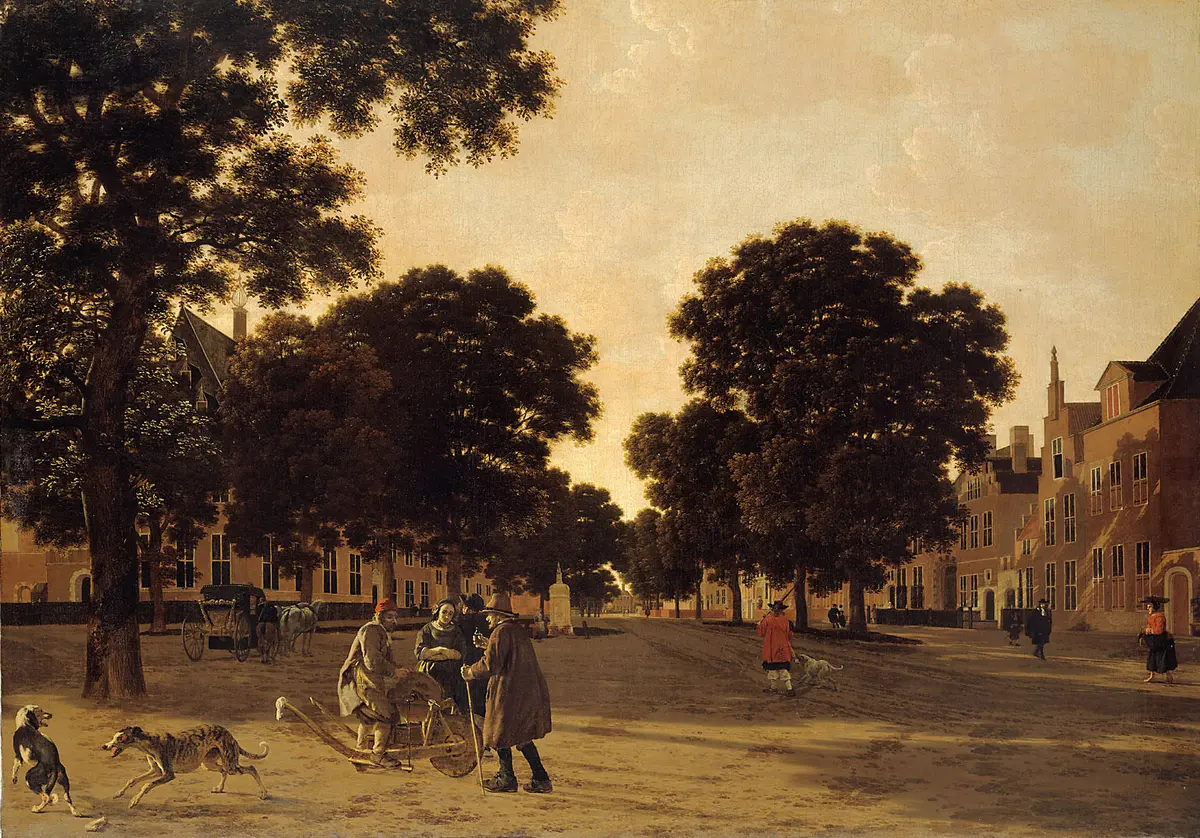 Ansicht des Kneuterdijk im Haag