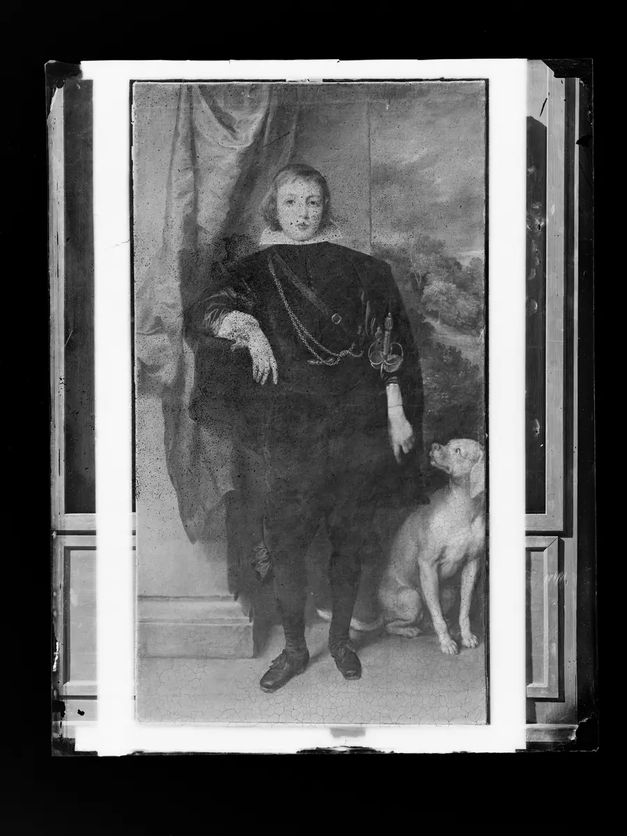Filippo Francesco d'Este, Marchese di Lanzo (1621-1653) mit Hund