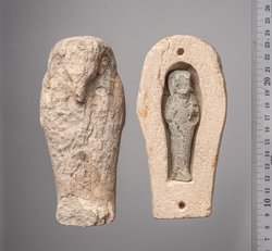 Uschebti des Ptah-mes mit Sarg