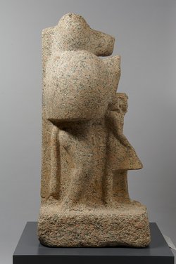 Mantelpavian mit König