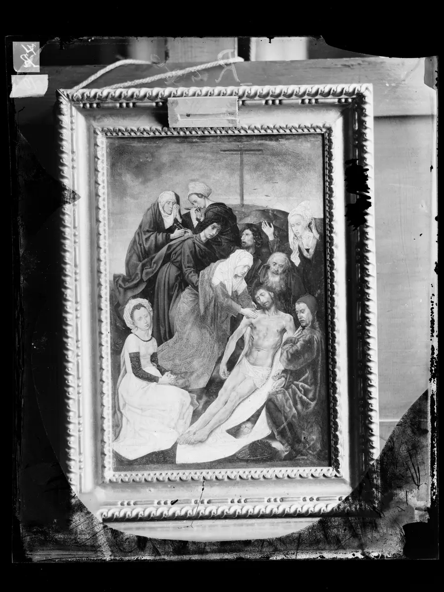 Diptychon mit Sündenfall und Erlösung: Beweinung Christi