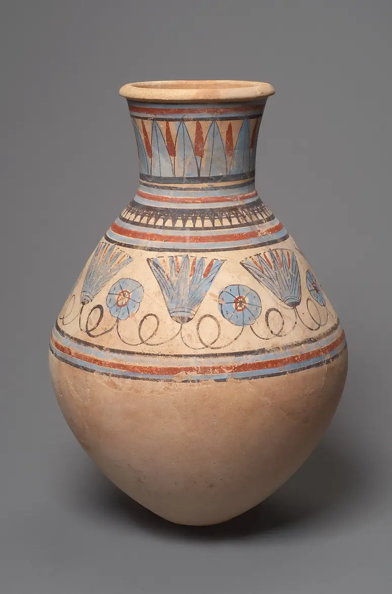 Große bemalte Vase