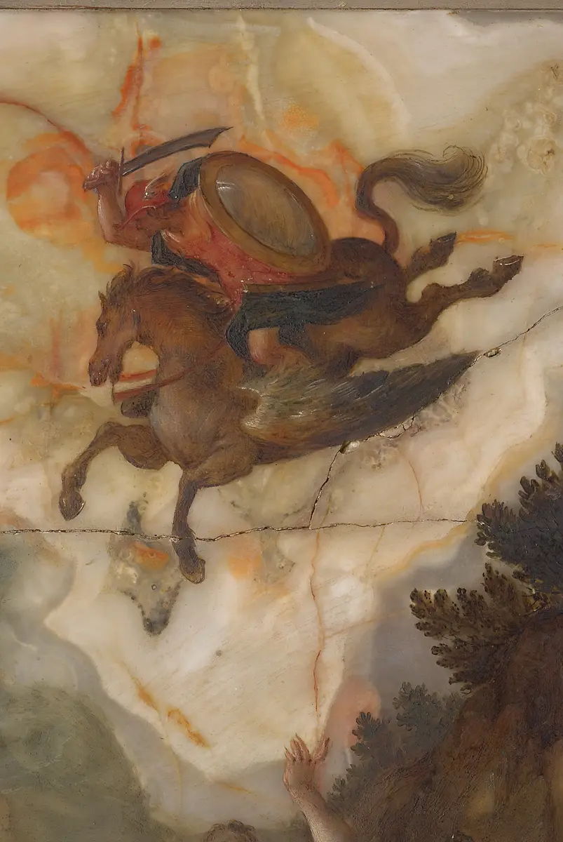 Befreiung der Andromeda, Entfesselung der Winde durch Aeolus und Aeneas