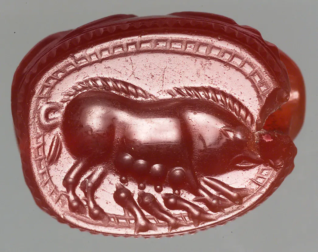 Muttersau mit drei Ferkeln