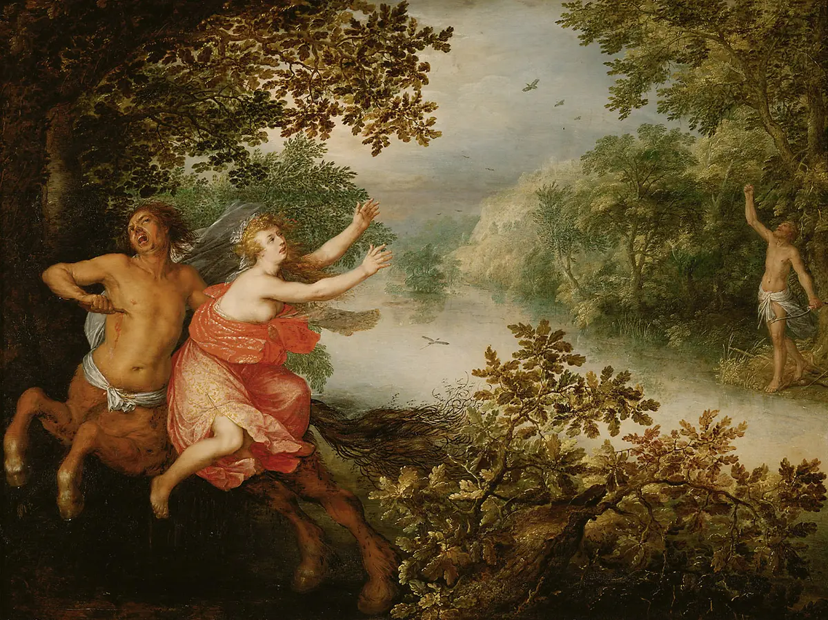 Herkules, Dejanira und der Kentaur Nessus