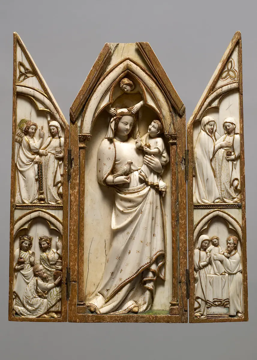 Flügelaltärchen; Triptychon
