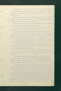Dienstbestimmungen für das Aufsichtspersonal in den Sammlungen