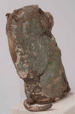 Scheinmumie eines Pavians in Kartonageüberzug