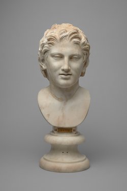 Kopf eines Satyrs auf nicht zugehöriger Büste