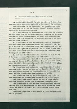 Dienstordnung für Bergungsstellen mit Nachtrag
