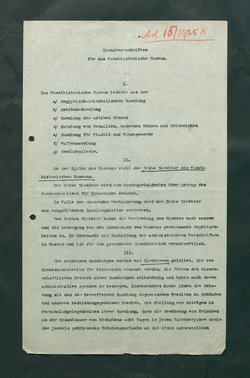 Dienstvorschriften für das Kunsthistorische Museum