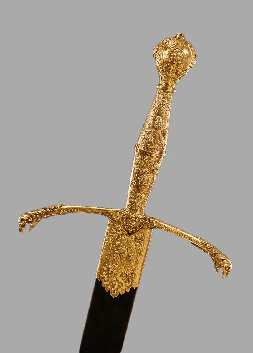 Zeremonienschwert (ggf. Funeralwaffe) mit Scheide