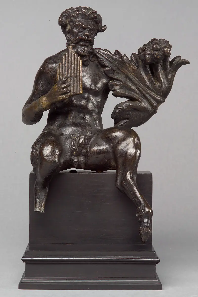 Statuette, Pan, Bronze, Kleinbronze