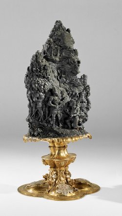 Handstein mit der Auferstehung Christi und Kaiser Karl V. nach der Schlacht von Pavia