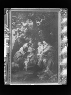 Ildefonso-Altar: Die Hl. Familie unter dem Apfelbaum (Außenseiten der Flügel)