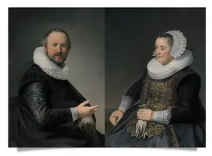 Rembrandt - Bildnis eines Mannes / Bildnis einer Frau