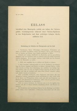 Maßregeln betreffend Cholera