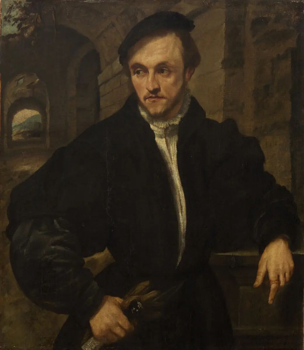 Portrait of a man in front of classical Vaulted Arches
