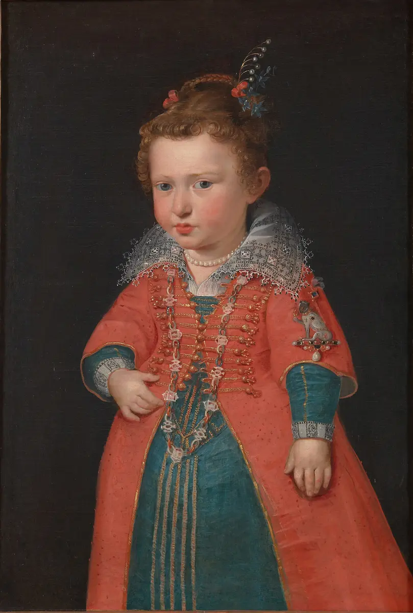 Eleonore von Gonzaga (1598-1655), Kaiserin, im Alter von zwei Jahren, Kniestück