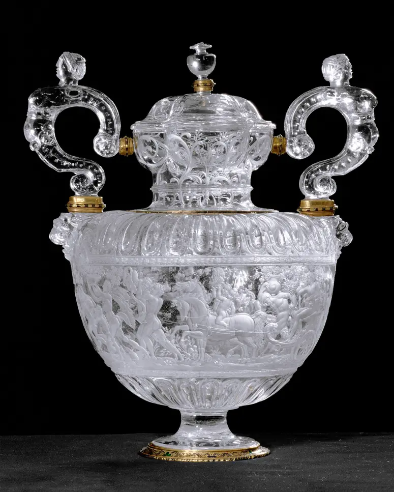 Deckelvase mit zwei Henkeln, sogenannte Bacchusvase