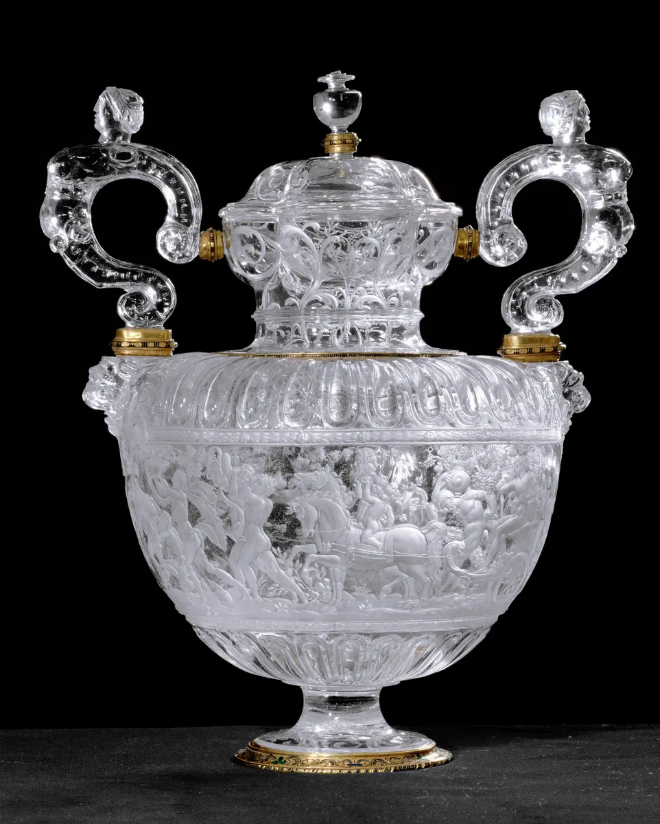 Deckelvase mit zwei Henkeln, sogenannte Bacchusvase