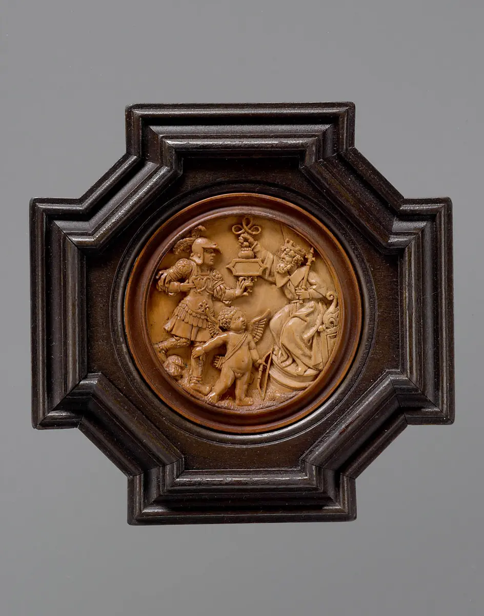 Spielstein mit Jupiter, Mars und Amor