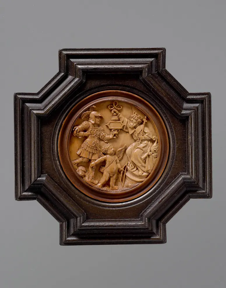 Spielstein mit Jupiter, Mars und Amor