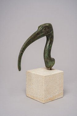 Kopf einer Ibis-Statuette