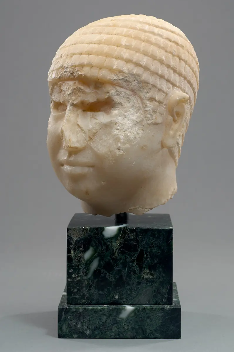 Kopf einer Statue des Ba-ba-ef