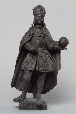 Kaiser Maximilian I., Statue, Statuette, Terracotta